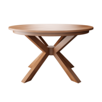 AI generated Dining table. Scandinavian modern minimalist style. Transparent background, isolated image. png