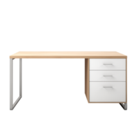 ai généré bureau. scandinave moderne minimaliste style. transparent arrière-plan, isolé image. png