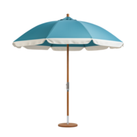 ai généré plage parapluie. scandinave moderne minimaliste style. transparent arrière-plan, isolé image. png