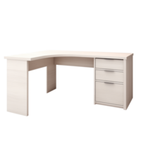 ai généré coin bureau. scandinave moderne minimaliste style. transparent arrière-plan, isolé image. png