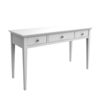 AI generated Desk. Scandinavian modern minimalist style. Transparent background, isolated image. png