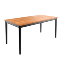 AI generated Dining table. Scandinavian modern minimalist style. Transparent background, isolated image. png