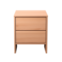 ai gegenereerd nachtkastje tafel. Scandinavisch modern minimalistische stijl. transparant achtergrond, geïsoleerd afbeelding. png