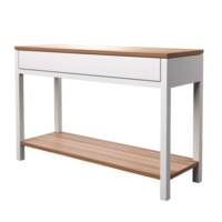 ai gegenereerd troosten tafel. Scandinavisch modern minimalistische stijl. transparant achtergrond, geïsoleerd afbeelding. png