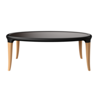 ai gegenereerd koffie tafel. Scandinavisch modern minimalistische stijl. transparant achtergrond, geïsoleerd afbeelding. png