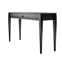 AI generated Console Table. Scandinavian modern minimalist style. Transparent background, isolated image. png