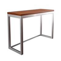 AI generated Bar Height Table. Scandinavian modern minimalist style. Transparent background, isolated image. png