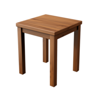 AI generated Accent Table. Scandinavian modern minimalist style. Transparent background, isolated image. png