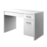 AI generated Desk. Scandinavian modern minimalist style. Transparent background, isolated image. png