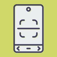 Qr Code Scanning Vector Icon