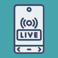 Live Streaming Vector Icon