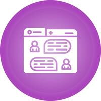 Messaging Vector Icon