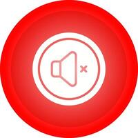 Mute Button Vector Icon