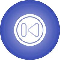 Previous Track Button Vector Icon