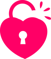 cadeado coração logotipo ícone png