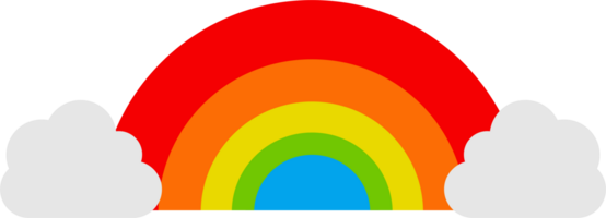 ilustración de arco iris icono png