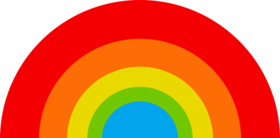 ilustración de arco iris icono png