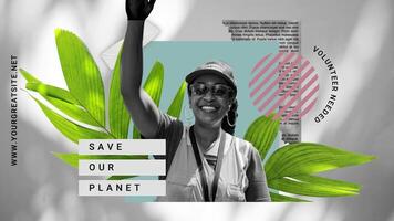 Environment Volunteer  for Twitter Post template