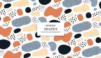 Abstract Organic Shapes pattern background vector