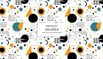 Random Shapes pattern background vector