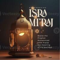 Elegant Isra Miraj Instagram Post template