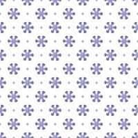 Seamless pattern with purple haze flowers on a white background vector
