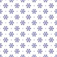 Seamless pattern with purple haze flowers on a white background vector