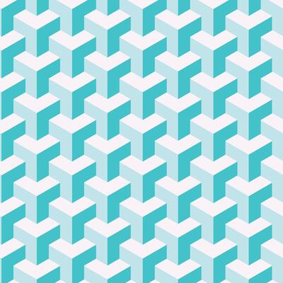Geometric seamless patterns. Abstract geometric hexagonal graphic design print 3d cubes pattern. Seamless geometric cubes pattern.