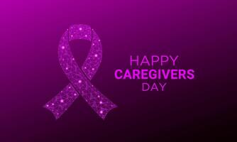 National caregivers day is observed every year on the 16th February. Health and Medical Awareness Vector template for banner, card, poster and background design. Vector illustration.