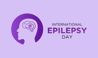 International Epilepsy Day is observed every year in February 12. Vector illustration on the theme of International Epilepsy Day. Template for banner, greeting card, poster with background.