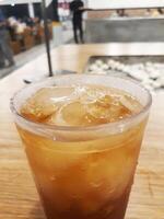 Sweet cold iced tea photo