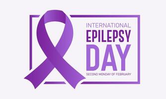 International Epilepsy Day is observed every year in February 12. Vector illustration on the theme of International Epilepsy Day. Template for banner, greeting card, poster with background.