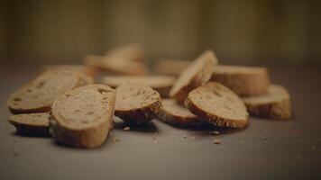 smakelijk heerlijk brood brood vers gebakken eigengemaakt video