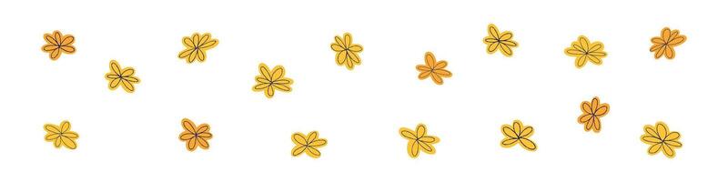 Hand drawn flower doodle, abstract and cute spring icon. Scribble style for charming designs. Flat vector illustration isolated on white background.