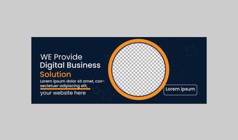 DIGITAL BUSINESS WEB BANNER vector