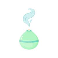 Aroma lamp, humidifier , cartoon style isolated on white background vector