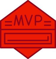 icono de vector de mvp