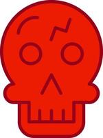 icono de vector de calavera