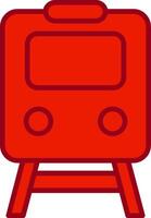 icono de vector de tren