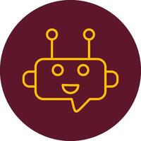 Robot Chat Vector Icon