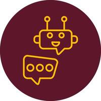 Robot Chat Vector Icon