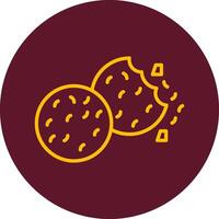 icono de vector de galletas