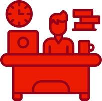 Workaholic Vector Icon