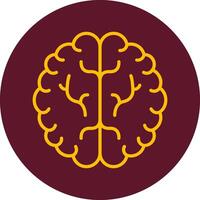 icono de vector de cerebro humano