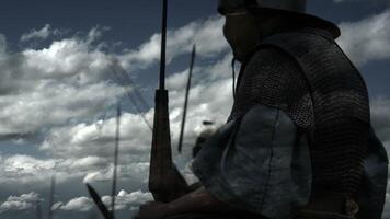 Group of Epic Armies Troop of Historical Gladiators in Uniform Going to War video