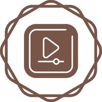 Video Play Square Vector Icon