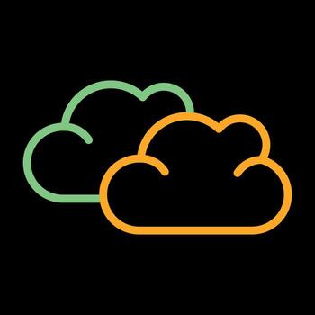 icono de vector de nube