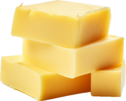 AI generated slices of butter png