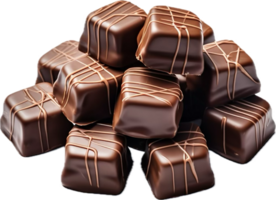 AI generated tasty chocolate candy png