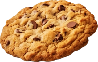 ai generado harina de avena Galleta con chocolate png